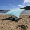 Neso Grande Portable Beach Tent Sun Shelter - Lightweight Beach Shade Canopy - Easy Setup for Family Outings - Patented Reinforced Corners - UPF 50+ Sun Protection - 7ft Tall, 9 x 9ft - Aqua Fronds view 2
