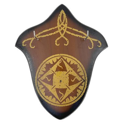 MedievalDepot Hardwood Universal Sword Plaque  Wall Mount Display for Decorative and Collectible Swords, Includes Mounting Hardware