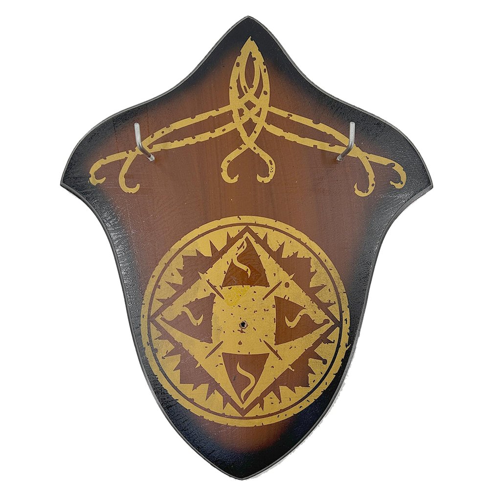 MedievalDepot Hardwood Universal Sword Plaque  Wall Mount Display for Decorative and Collectible Swords, Includes Mounting Hardware