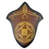 MedievalDepot Hardwood Universal Sword Plaque  Wall Mount Display for Decorative and Collectible Swords, Includes Mounting Hardware view 1
