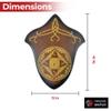 MedievalDepot Hardwood Universal Sword Plaque  Wall Mount Display for Decorative and Collectible Swords, Includes Mounting Hardware view 2