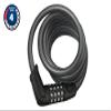 Abus 6 Series Combo Coil Cable Lock, Black, 185cm/12mm view 2