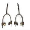 AJ Tack Ladies Antique Brown Cross Offset Spurs view 2