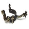 AJ Tack Ladies Antique Brown Cross Offset Spurs view 3