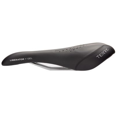 Terry Bike Saddle - Liberator Y Gel Saddle Bike Seat for Men's Cycling - Padded Wide Bike Seat Cushion for Comfortable Long Rides, Black Dura-tek Bicycle Seat Cover