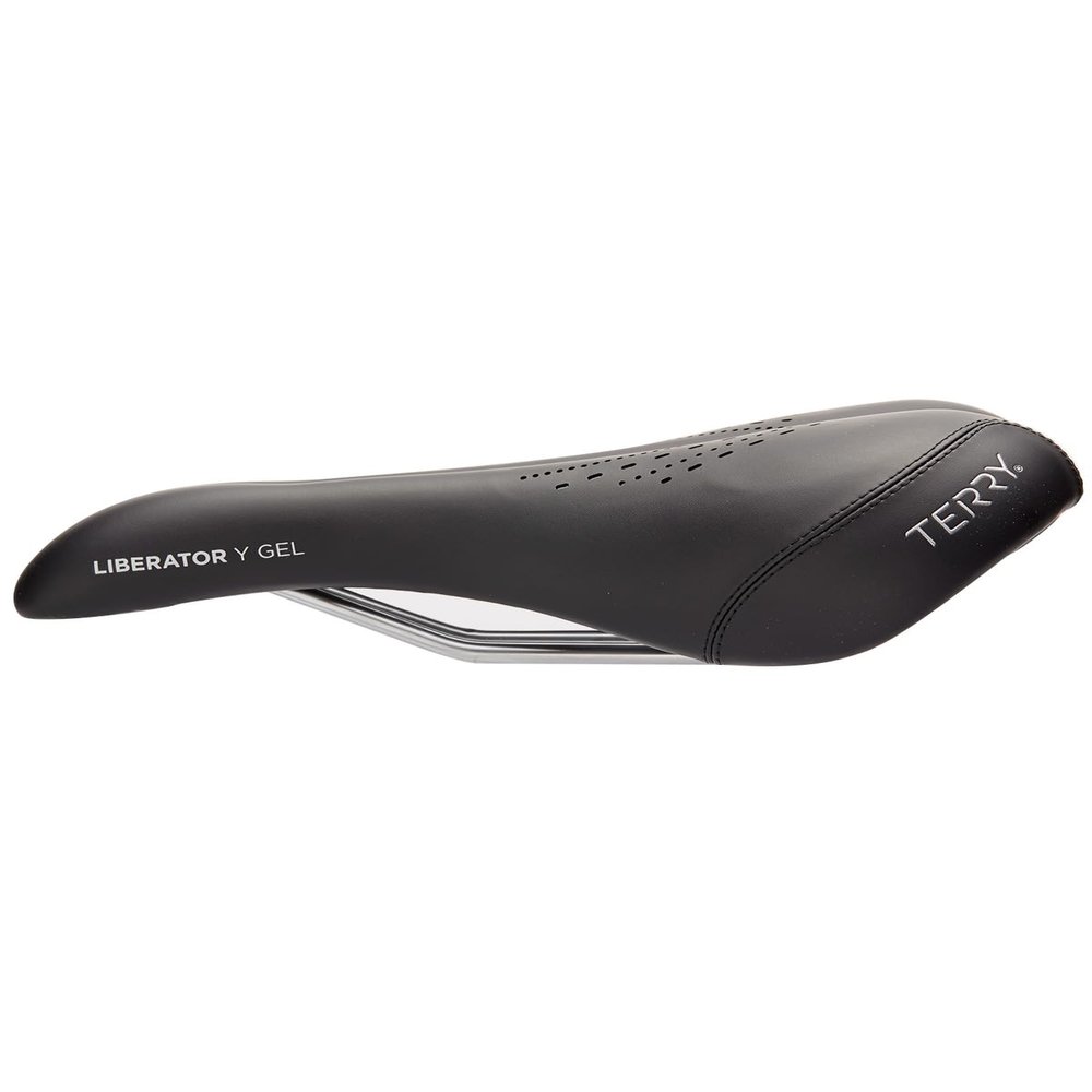 Terry Bike Saddle - Liberator Y Gel Saddle Bike Seat for Men's Cycling - Padded Wide Bike Seat Cushion for Comfortable Long Rides, Black Dura-tek Bicycle Seat Cover