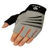 Bionic Glove Men's Cross-Training Fingerless Gloves w/ Natural Fit Technology, Gray/Orange (PAIR), Medium view 1