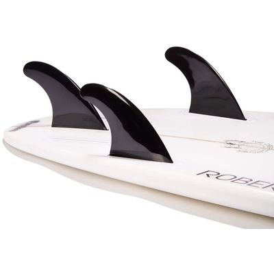 DORSAL Performance Flexrez Core Surfboard Thruster Surf Fins (3) FUT Compatible Glass Filled Black