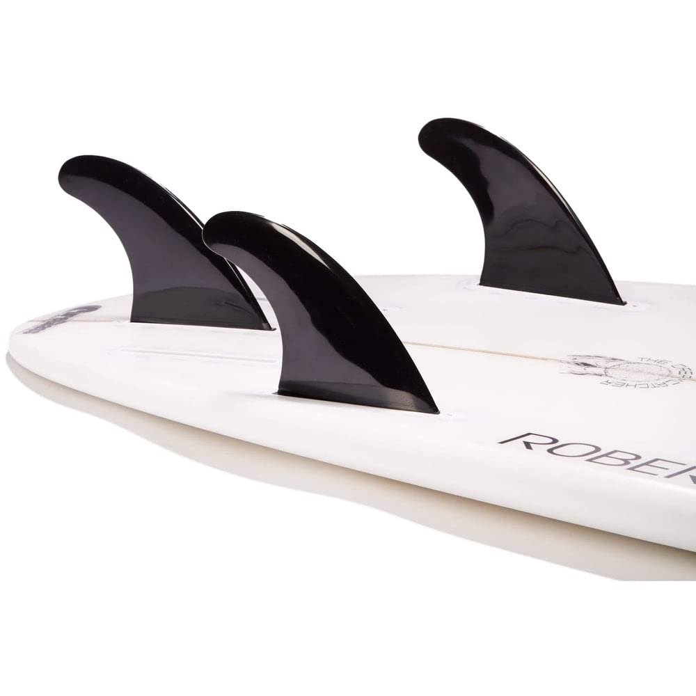 DORSAL Performance Flexrez Core Surfboard Thruster Surf Fins (3) FUT Compatible Glass Filled Black