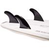 DORSAL Performance Flexrez Core Surfboard Thruster Surf Fins (3) FUT Compatible Glass Filled Black view 1