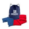SC Cornhole Games Weather Resistant Cornhole Bags (Set of 8) - Professional Regulation Size- Use on Pro Corn Hole Boards or Bean Bag Toss Sets (Red/Royal Blue) view 1