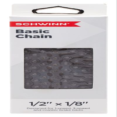 Schwinn Bike Chain, 1/2" X 1/8" Basic Chain Replacement, 112 Total Links, Single Speed, for Non-Derailleur Bikes, BMX, Cruisers and Race, Fits Most Adult Bicycles