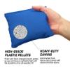 GoSports Official Regulation Cornhole Bean Bags Set (8 All Weather Bags) - Red and Blue view 2