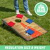 GoSports Official Regulation Cornhole Bean Bags Set (8 All Weather Bags) - Red and Blue view 4