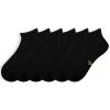 +MD 6 Pairs Ankle Socks for Women and Men, Bamboo Viscose Smell Control Cushioned Sole Casual Athletic Socks, 6Black13-15 view 1