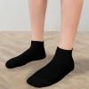 +MD 6 Pairs Ankle Socks for Women and Men, Bamboo Viscose Smell Control Cushioned Sole Casual Athletic Socks, 6Black13-15 view 3