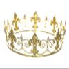Men's Full King's Crown for Theather Prom Party - Clear Crystals Gold Plating T436 view 2
