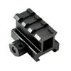 Sniper Medium Profile Riser Mount with 3 Slots, Quick Release, Hard Anodized, Black, Picatinny view 2