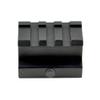 Sniper Medium Profile Riser Mount with 3 Slots, Quick Release, Hard Anodized, Black, Picatinny view 4
