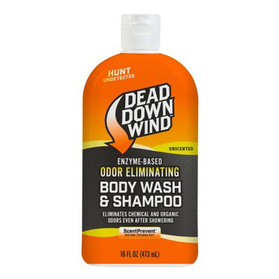Dead Down Wind Body & Hair Soap, 16 oz Bottle, Unscented, Soap for Odors, Hunting Accessories, Gentle Body Wash & Shampoo for Hunting, Safe for Sensitive Skin (Packaging May Vary)