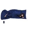 Browint Sleeping Bag Liner with All Around Two-Way Zipper, Travel Sheet with Pillow Pocket, 87"x41" Extra Wide Travel Sleep Sheet for Hotel, Lightweight, Super Soft Silky Fiber Camping Sheet, Multifun view 1