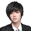OMORFIEER Cool Mens Boys Short 25cm Straight Black Hair Party Heat Resistant Cosplay Wig view 1