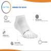 FUN TOES Women's Cotton Toe Socks-Breathable-6 PAIRS Pack-Size 9-11-Lightweight (3 Black/ 3 White) view 2