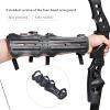 TOPARCHERY 12" Ultra Light Weight Leather Arm Guard Adjustable 4 Strap for Archery 1pk view 4