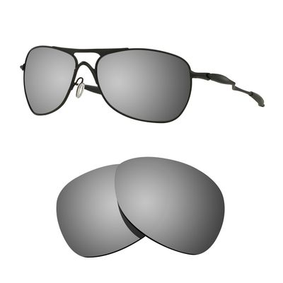 Littlebird4 1.5mm Polarized Replacement Lenses for Oakley Crosshair 2012 Sunglasses OO4060 - Multiple Options (Silver Mirror)