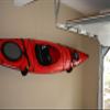 Suspenz EZ Kayak Storage Rack, Indoor & Outdoor Wall Mounts for Kayaks & SUP Paddle Boards, Powder-Coated Steel with Foam Pads & Safety Straps, Holds up to 125 lbs (12-9903) view 3