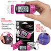 Realalt 3DTriSport Walking 3D Pedometer with Clip & Strap, eBook Included | 30 Days Memory, Accurate Step Counter, Walking Distance Miles/Km, Calorie Counter, Daily Exercise Time Monitor - Magenta view 4