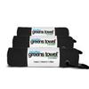 Greens Towel Black 3 Pack Golf Towel Set for Golf Bags with Clip, Plush Microfiber Nap Fabric, 16x16, The Original (Jet Black) view 1
