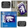 Kansas State Wildcats KSU University Large College Flag view 3
