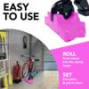 50 Strong Scooter Stand - Fits Most Scooters - Interlocking Offset Extra Stable Base - Pink view 2