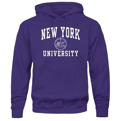 Barnesmith NYU Violets Hooded Sweatshirt, Heritage, Violet, Medium