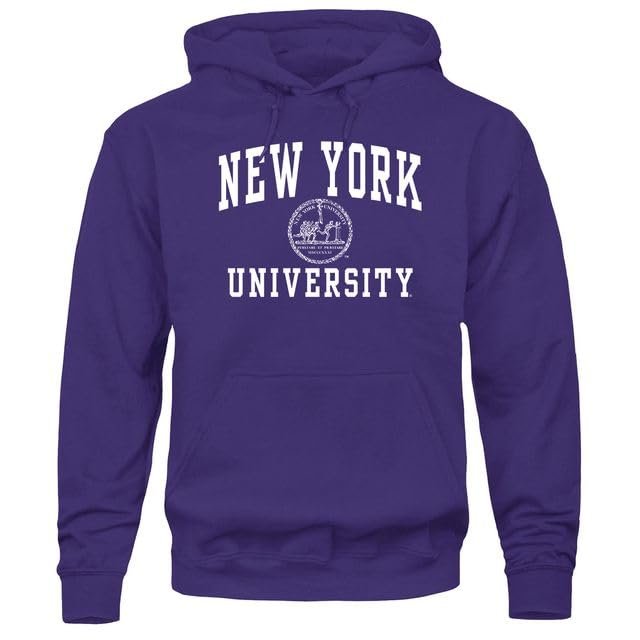 Barnesmith NYU Violets Hooded Sweatshirt, Heritage, Violet, Medium