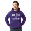 Barnesmith NYU Violets Hooded Sweatshirt, Heritage, Violet, Medium view 2