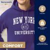 Barnesmith NYU Violets Hooded Sweatshirt, Heritage, Violet, Medium view 3