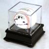Single Baseball Cube Display Case Stand with 98% UV Ultra Pro Cube Included (Black Finish) view 1