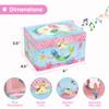 Jewelkeeper Musical Jewelry Box for Girls, Underwater Mermaid Jewelry Boxes, Over The Waves Tune and Spinning Mermaid Doll, Girls Gifts Music Box view 3