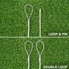 Vermont Tennis Net Headline Wire Cable [33ft or 42ft] | PVC Coated Steel Wire  All Tennis Posts (Loop & Pin, 42ft (Doubles)) view 2