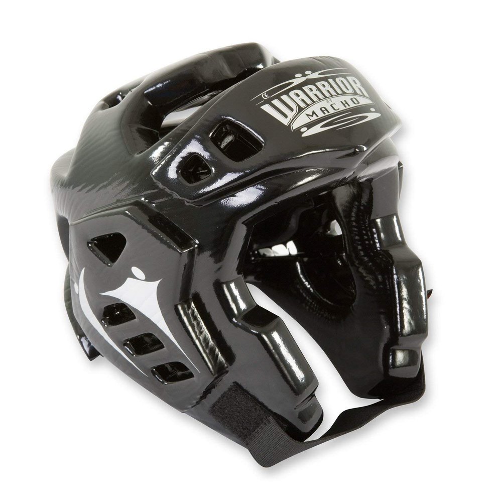 Macho Warrior Karate / Martial Arts Headgear - Black - X-Large