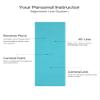 Heathyoga Eco Friendly Non Slip Yoga Mat, Body Alignment System, SGS Certified TPE Material - Textured Non Slip Surface and Optimal Cushioning,72"x 26" Thickness 1/4" view 2