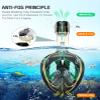 Greatever Full Face Snorkel Mask, Snorkeling Gear for Adults Kids with Latest Dry Top Breathing System and Detachable Camera Mount, Foldable Panoramic View Snorkeling Mask Set, Anti-Fog & Anti-Leak view 4
