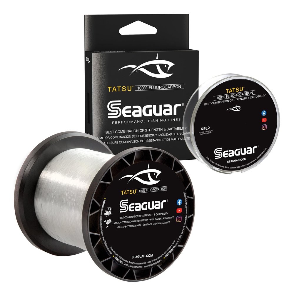 Seaguar Tatsu 100% Fluorocarbon Fishing Line DSF, 10lbs, 1000yds Break Strength/Length - 10TS1000