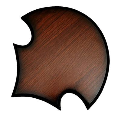 11.5" Univesal Brown Wooden Crest Wall Mount Sword Plaque