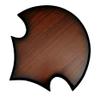 11.5" Univesal Brown Wooden Crest Wall Mount Sword Plaque view 1