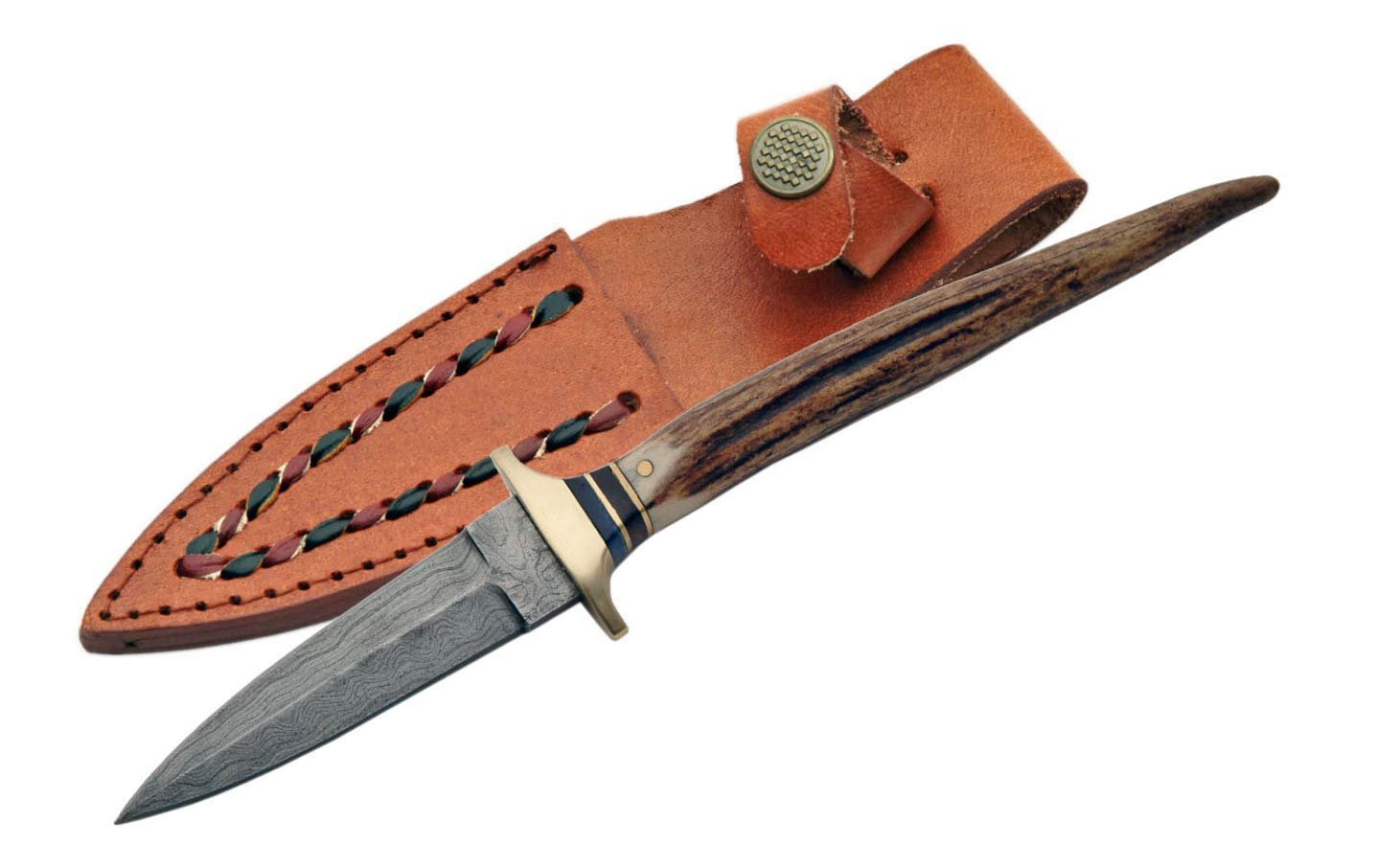 8" DAMASCUS STAG BOOT