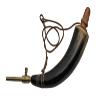 10" POWDER HORN WITH BRASS TAP view 1
