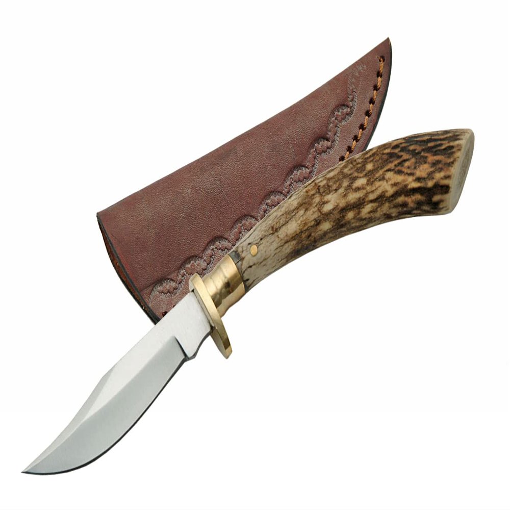 7.5" STAG TIP CLIP POINT